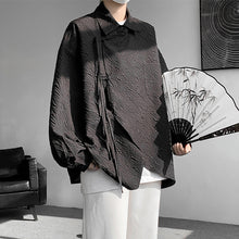 Load image into Gallery viewer, Retro Strappy Printed Loose Shirt