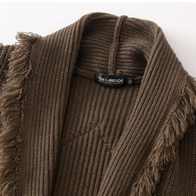 Load image into Gallery viewer, Raw Edge Star Pattern Cardigan Sweater