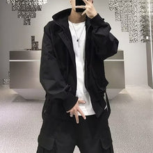 Load image into Gallery viewer, Hooded Casual Workwear Windbreaker Jacket