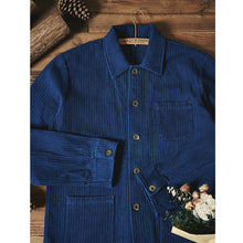 Load image into Gallery viewer, Botanical Indigo-dyed Work Jacket