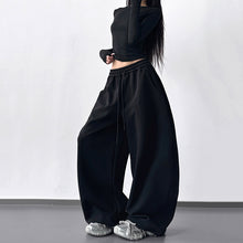 Load image into Gallery viewer, Casual Draped Straight Leg Floor-length Sweatpants