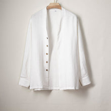 Load image into Gallery viewer, Cotton and Linen Button Casual Shirt