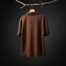 Load image into Gallery viewer, Japanese Textured Jacquard Collar Loose-Fit Shirt