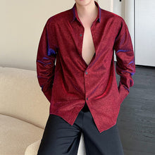 Load image into Gallery viewer, Polarized Bright Red Long-sleeved Shirt