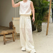 Load image into Gallery viewer, Embroidered Slightly Transparent Two-Piece Suit