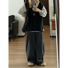 Load image into Gallery viewer, Japanese Loose-fitting Textured Wide-leg Pants