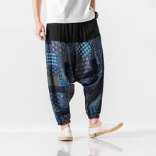 Load image into Gallery viewer, Japanese Cotton and Linen Casual Harem Lantern Crotch Pants