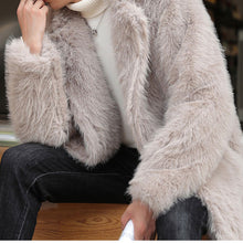 Load image into Gallery viewer, Winter Long Thick Faux Plush Coat