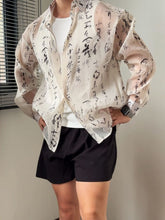Load image into Gallery viewer, 【Calligraphy】Ink and Wash Translucent Shirt