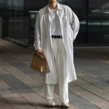 Load image into Gallery viewer, Japanese Retro Striped Knee-length Shirt