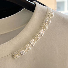 Load image into Gallery viewer, Patchwork Beaded Short Sleeve T-Shirt