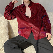Load image into Gallery viewer, Polarized Bright Red Long-sleeved Shirt