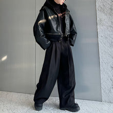 Load image into Gallery viewer, Detachable Reversible Faux Mink PU Leather Jacket