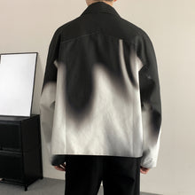 Load image into Gallery viewer, Black and White Flame Loose Silhouette Short Jacket