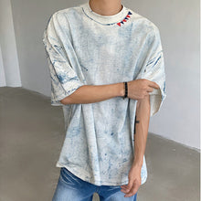 Load image into Gallery viewer, Tie-dyed Straight Shoulder T-shirt