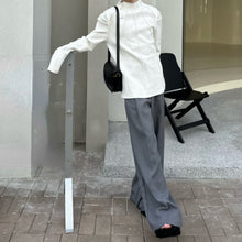 Load image into Gallery viewer, Half Turtleneck Long-sleeved T-shirt