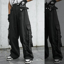 Load image into Gallery viewer, Ribbon Street Loose Wide Leg Straight Trousers