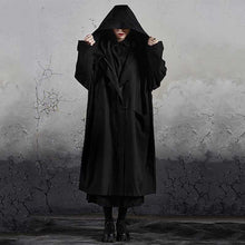 Load image into Gallery viewer, Black Loose Hooded Jacket