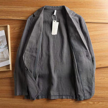 Load image into Gallery viewer, American Retro Casual Linen Blazer