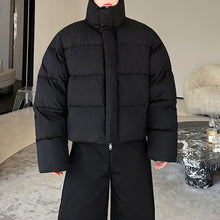 Load image into Gallery viewer, Outline Stand Collar Warm Bread Cotton Coat