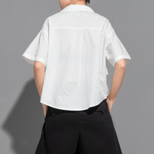 Load image into Gallery viewer, Solid Asymmetric Thin Short Sleeve T-Shirt
