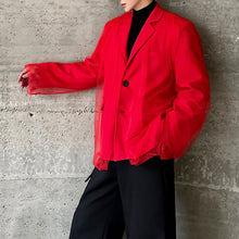 Load image into Gallery viewer, Double-layer Mesh Stitching Suit Jacket