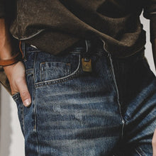 Load image into Gallery viewer, Vintage Washed Straight Leg Denim Pants