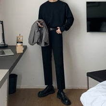 Load image into Gallery viewer, Loose Solid Color Cotton Round Neck T-shirt