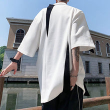 Load image into Gallery viewer, Contrast Shoulder Pad Polo Short Sleeve Top