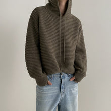 Load image into Gallery viewer, Hooded Knitted Pullover Thick Sweatshirt