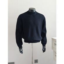 Load image into Gallery viewer, Striped Crew Neck Textured Knit Sweater