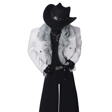 Load image into Gallery viewer, Large Fur Collar Warm Reversible Jacket