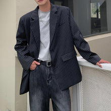 Load image into Gallery viewer, Striped Lapel Collar Blazer