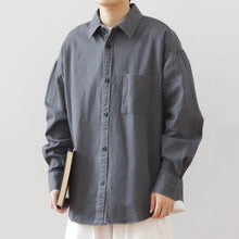 Load image into Gallery viewer, Japanese Retro Washed Cotton Loose Shirt