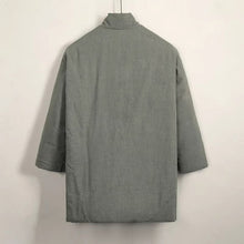 Load image into Gallery viewer, Loose Diagonal Placket Cotton-linen Jacket