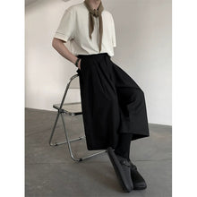 Load image into Gallery viewer, Wide-leg Cropped Casual Trousers
