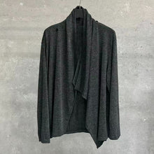 Load image into Gallery viewer, Retro Textured Knit Irregular Shawl Cardigan