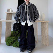 Load image into Gallery viewer, Winter Retro Oversized Stand Collar Faux Fur Coat