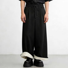 Load image into Gallery viewer, Japanese High-waist Drawstring Loose Wide-leg Straight Pants