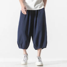 Load image into Gallery viewer, Retro Ice Silk Linen Over-the-Knee Pants