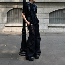 Load image into Gallery viewer, Retro Short-sleeved Patchwork Denim T-shirt