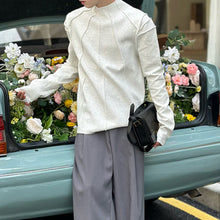 Load image into Gallery viewer, Half Turtleneck Long-sleeved T-shirt