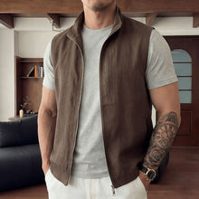Load image into Gallery viewer, Lyocell-linen Vest Jacket
