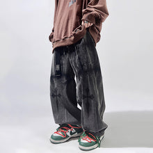 Load image into Gallery viewer, Retro Mid-rise Straight Leg Loose Overalls