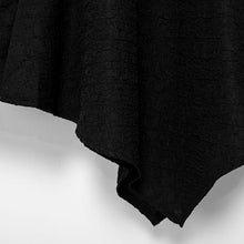 Load image into Gallery viewer, Dark Jacquard Retro Irregular Hem Short-sleeved Shirt