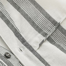 Load image into Gallery viewer, Japanese Striped Loose Kimono Shirt Half Sleeve Cardigan