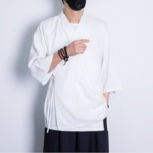 Load image into Gallery viewer, Three-quarter Sleeve Loose Tie Cardigan