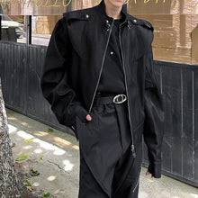Load image into Gallery viewer, Simple Black Zipper Short Jacket