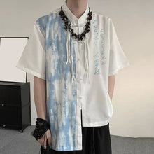 Load image into Gallery viewer, Tie-dyed Irregular Embroidered Shirt