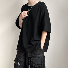 Load image into Gallery viewer, Japanese Loose Large Collar Cotton and Linen T-shirt